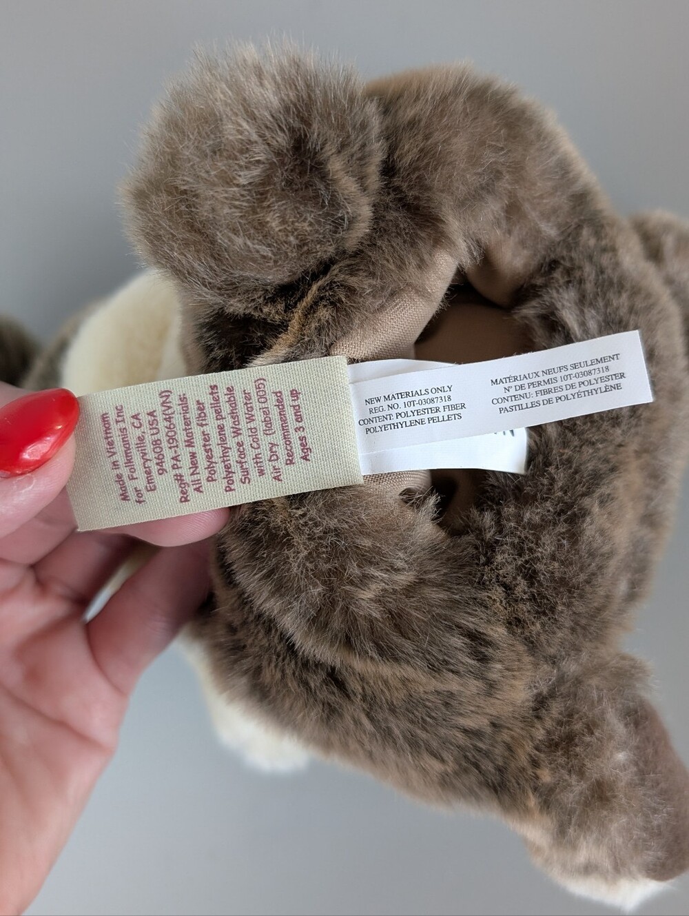 Folkmanis Baby Dutch Rabbit Hand Puppet - Picture 10 of 15